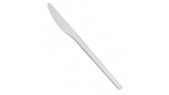 Plastový nôž biely 17 cm  100 ks